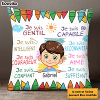 Personalized Gift For Grandson French Je Suis Gentil Pillow 27726 thumb 1