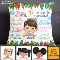 Personalized Gift For Grandson French Je Suis Gentil Pillow 27726 thumb 1