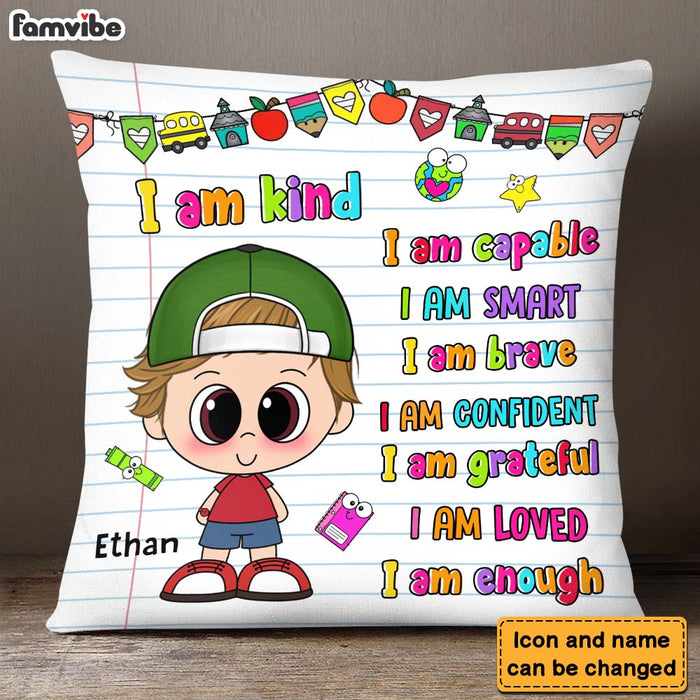 Personalized Gift For Grandson I Am Kind Pillow 27729 1