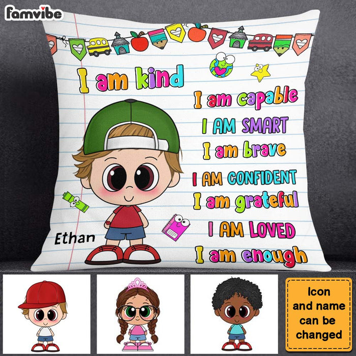 Personalized Gift For Grandson I Am Kind Pillow 27729 1
