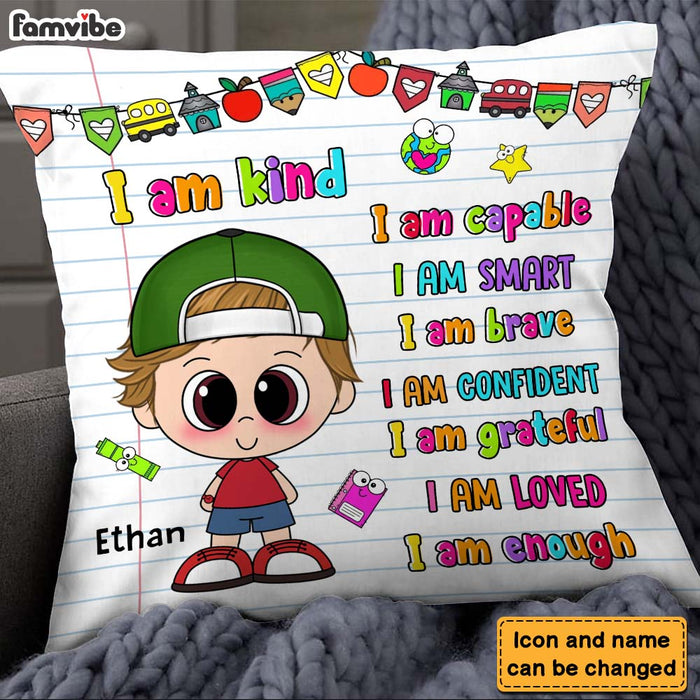 Personalized Gift For Grandson I Am Kind Pillow 27729 1