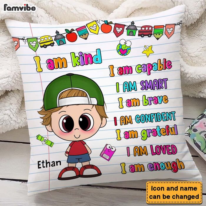 Personalized Gift For Grandson I Am Kind Pillow 27729 1