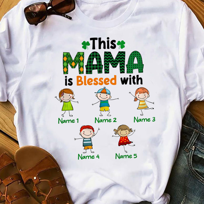 Personalized Grandma Irish St Patrick's Day T Shirt FB41 26O53 1