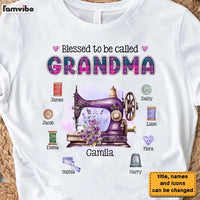 Personalized Gift For Grandma Blessed To Be Called Sewing Set Shirt - Hoodie - Sweatshirt 27730 thumb 1