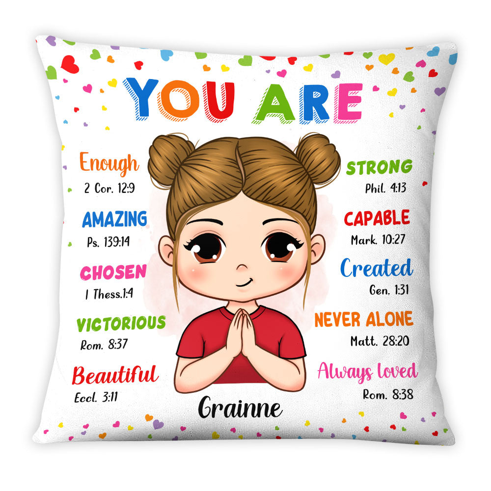 Gift For Granddaughter You Are Bible Verses Pillow 27731 Primary Mockup