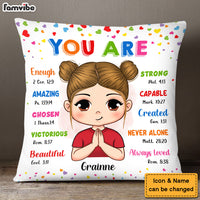 Gift For Granddaughter You Are Bible Verses Pillow 27731 thumb 1