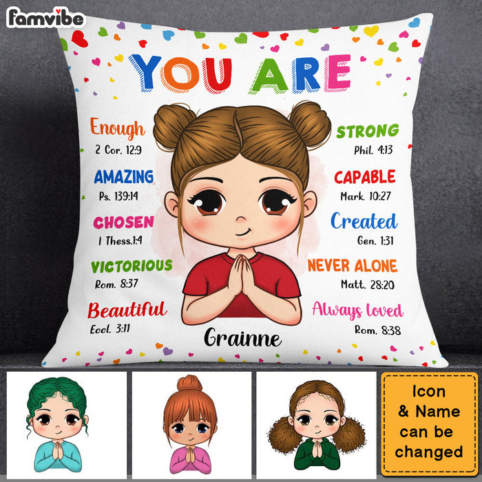 Gift For Granddaughter You Are Bible Verses Pillow 27731 1