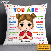 Gift For Granddaughter You Are Bible Verses Pillow 27731 thumb 1
