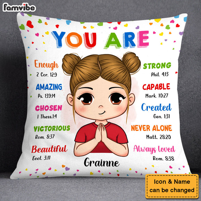 Gift For Granddaughter You Are Bible Verses Pillow 27731 1