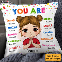 Gift For Granddaughter You Are Bible Verses Pillow 27731 thumb 1