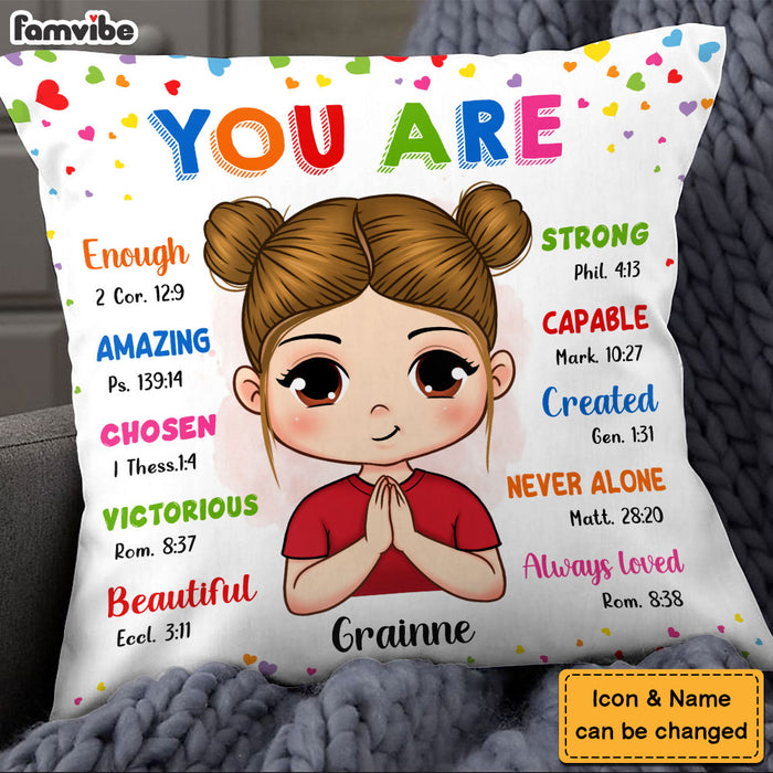 Gift For Granddaughter You Are Bible Verses Pillow 27731 1