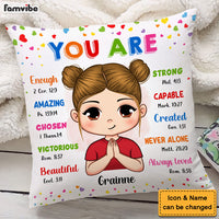 Gift For Granddaughter You Are Bible Verses Pillow 27731 thumb 1