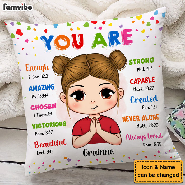 Gift For Granddaughter You Are Bible Verses Pillow 27731 1