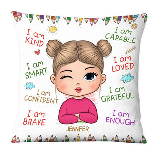 Personalized Gift For Grandson I Am Kind Pillow 27739 Primary Mockup