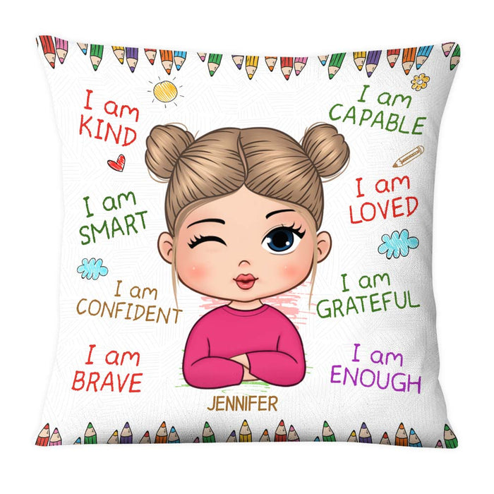 Personalized Gift For Granddaughter I Am Kind Pillow 27739 1