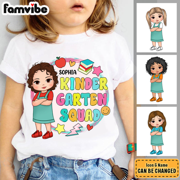 Personalized Gift For Granddaughter Kindergarten Squad Kid T Shirt 27741 1