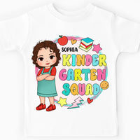 Personalized Gift For Granddaughter Kindergarten Squad Kid T Shirt 27741 thumb 1