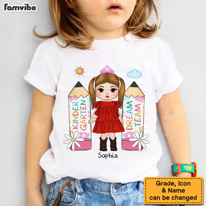 Personalized Gift For Granddaughter Kindergarten Dream Team Kid T Shirt 27744 1