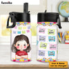 Personalized Gifts For Granddaughter I Am Kind Kids Water Bottle With Straw Lid 27746 1