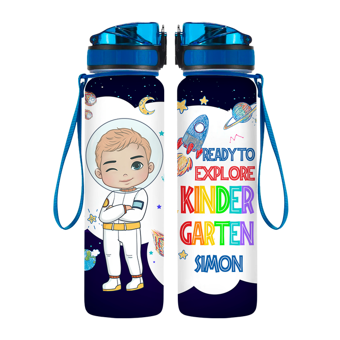 Personalized Gift For Grandson Astronaut Ready To Explore Tracker Bottle 27747 1
