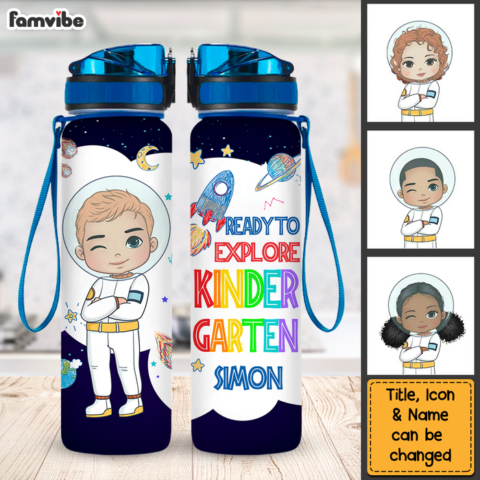 Personalized Gift For Grandson Astronaut Ready To Explore Tracker Bottle 27747 1