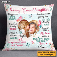 Personalized Gifts For Granddaughter Hug This Photo Pillow 27752 thumb 1