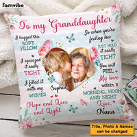 Personalized Gifts For Granddaughter Hug This Photo Pillow 27752 thumb 1