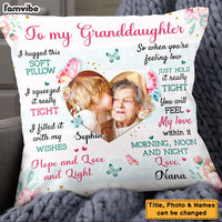 Personalized Gifts For Granddaughter Hug This Photo Pillow 27752 thumb 1