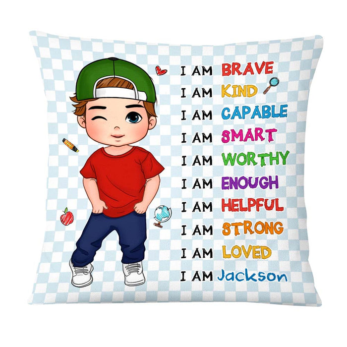 Personalized Gift For Kid Back To School Affirmation Pillow 27753 1
