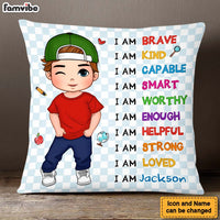 Personalized Gift For Kid Back To School Affirmation Pillow 27753 thumb 1