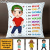 Personalized Gift For Kid Back To School Affirmation Pillow 27753 1