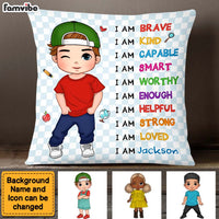 Personalized Gift For Kid Back To School Affirmation Pillow 27753 thumb 1