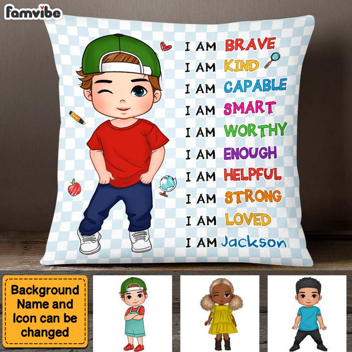 Personalized Back to School Pillow - Encouraging Gift for Kids