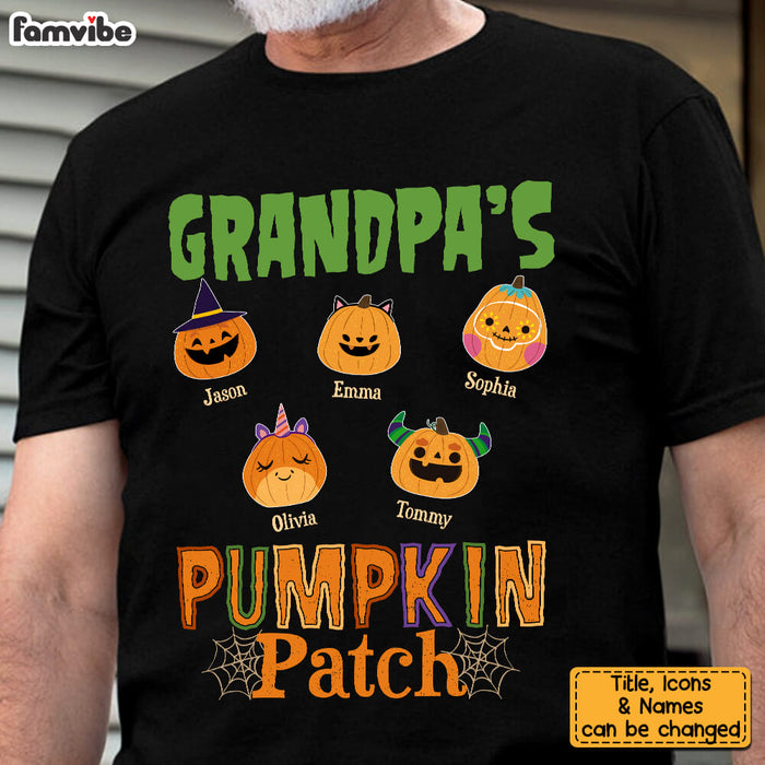 Personalized Gift For Grandpa Halloween Pumpkin Patch Shirt - Hoodie - Sweatshirt 27757 1