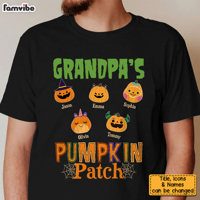 Personalized Gift For Grandpa Halloween Pumpkin Patch Shirt - Hoodie - Sweatshirt 27757 1