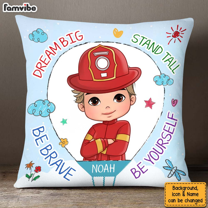 Personalized Gifts For Grandson Dream Big Be Brave Pillow 27759 1