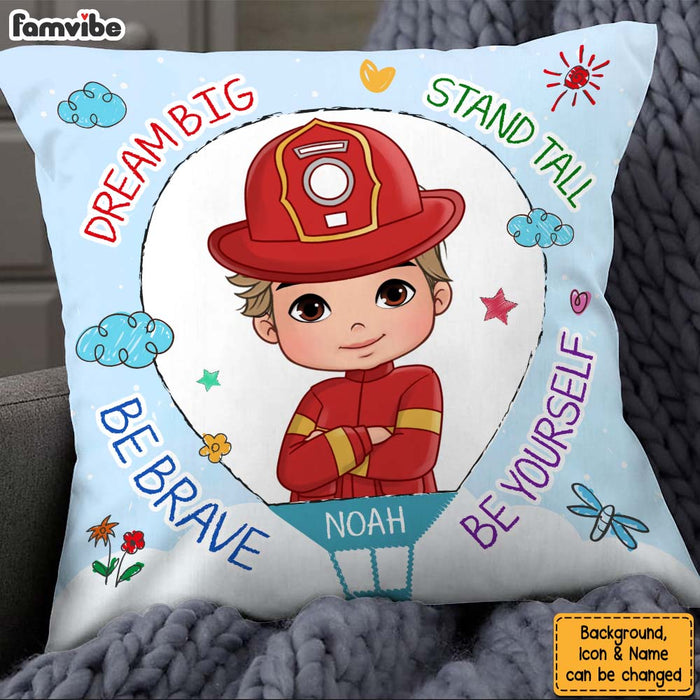 Personalized Gifts For Grandson Dream Big Be Brave Pillow 27759 1