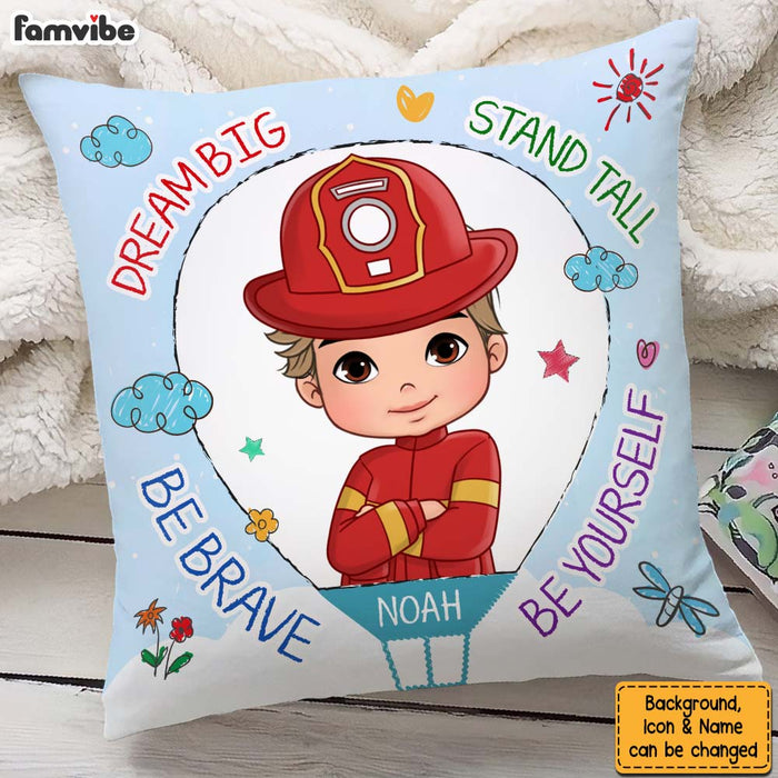 Personalized Gifts For Grandson Dream Big Be Brave Pillow 27759 1