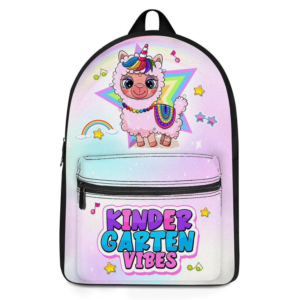 Personalized Gift For Granddaughter Colorful Appaca BackPack 27761 Primary Mockup
