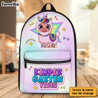 Personalized Gift For Granddaughter Colorful Appaca BackPack 27761 thumb 1