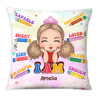 Personalized Gift For Granddaughter I Am Kind Affirmation Pillow 27762 thumb 1