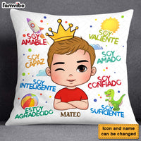 Personalized Gifts For Grandson Spanish Soy Amable Pillow 27768 thumb 1