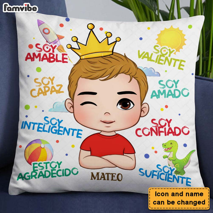 Personalized Gifts For Grandson Spanish Soy Amable Pillow 27768 1