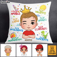 Personalized Gifts For Grandson Spanish Soy Amable Pillow 27768 thumb 1