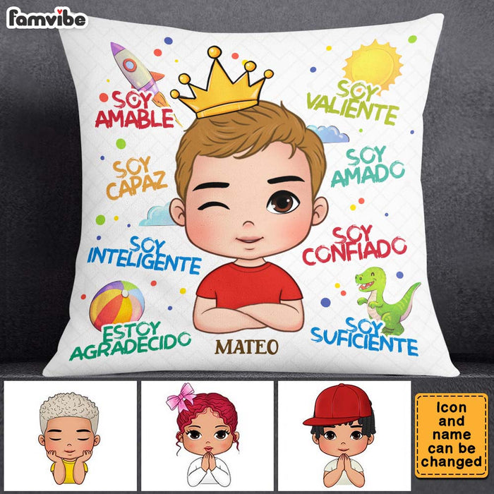 Personalized Gifts For Grandson Spanish Soy Amable Pillow 27768 1