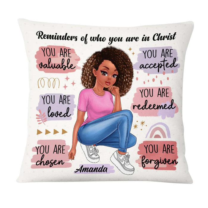 Personalized Gift For Daughter Reminder In Christ Pillow 27770 1