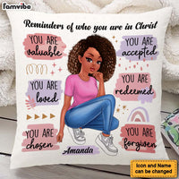 Personalized Gift For Daughter Reminder In Christ Pillow 27770 thumb 1