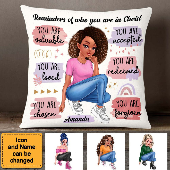 Personalized Gift For Daughter Reminder In Christ Pillow 27770 1