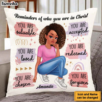 Personalized Gift For Daughter Reminder In Christ Pillow 27770 thumb 1