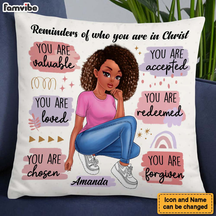 Personalized Gift For Daughter Reminder In Christ Pillow 27770 1